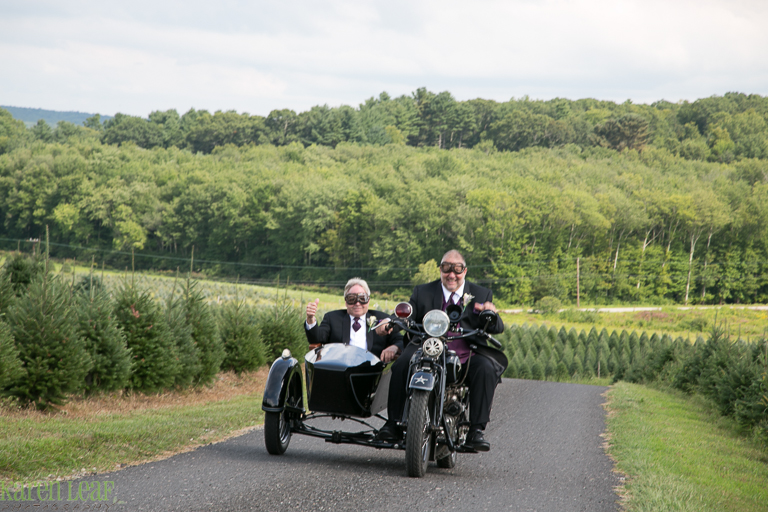 Indian motorcycle bringing groom to wedding-4